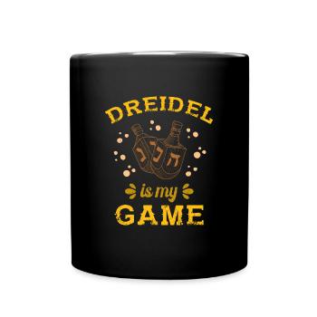 Dreidel Hebräisch Juden Judentum Israel Thora - Tasse einfarbig - Schwarz - Vorne