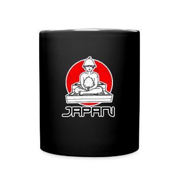 Sento Japan Sauna Dampf Tradition Japanisch - Tasse einfarbig - Schwarz - Vorne