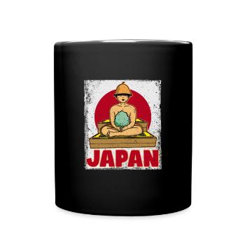 Sento Tokio Sauna Badehaus Japanisch Japan - Tasse einfarbig - Schwarz - Vorne