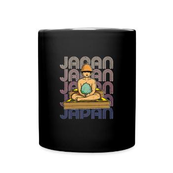 Sento Japan Badehaus Tokio Spa Wellness - Tasse einfarbig - Schwarz - Vorne