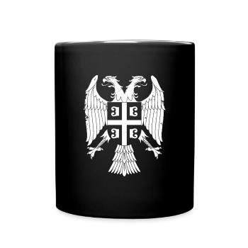 Srbija Reise Balkan Serbien Serbisch Flagge Belgra - Tasse einfarbig - Schwarz - Vorne