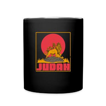 Christentum Pan African Löwe von Juda Afrika Kultu - Tasse einfarbig - Schwarz - Vorne