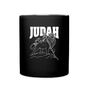 Rastafari Löwe von Judah Rasta Christentum Juda - Tasse einfarbig - Schwarz - Vorne