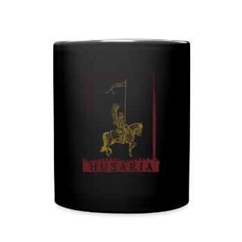 Polnische Kavallerie Husaria Polska Husaren Polen - Tasse einfarbig - Schwarz - Vorne