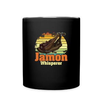 Andalusien Spanien Jamon Schinken Vorspeise Küche - Tasse einfarbig - Schwarz - Vorne