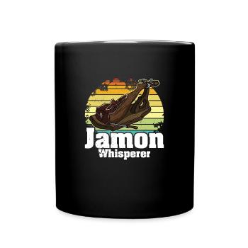 Andalusien Spanien Jamon Schinken Vorspeise Küche - Tasse einfarbig - Schwarz - Vorne