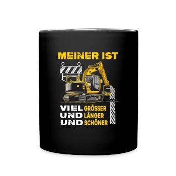 Excavator Excavator Shovel Excavator Driver Construction Site - Full Colour Mug - black - Front