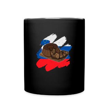 Brotkuchen Potica Slowenien Kuchen Bäcker - Tasse einfarbig - Schwarz - Vorne
