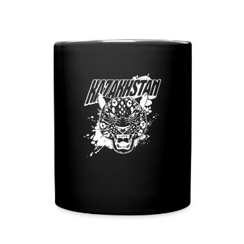 Qazaqstan Kasachstan Zentralasien National - Tasse einfarbig - Schwarz - Vorne