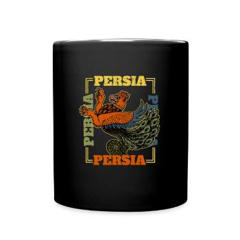 Iranische Kultur Persien Simurgh Faravahar Religio - Tasse einfarbig - Schwarz - Vorne