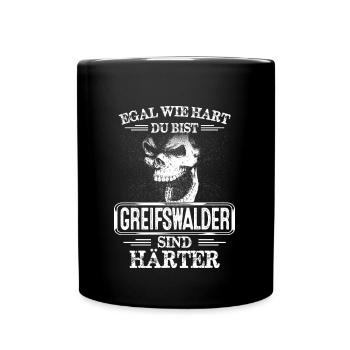 GREIFSWALDER - sind härte - Tasse einfarbig - Schwarz - Vorne