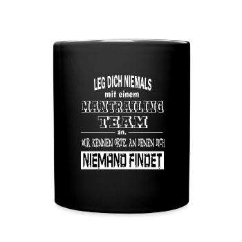 Chien traqueur recherche chien chien sport - Mug uni - noir - Devant