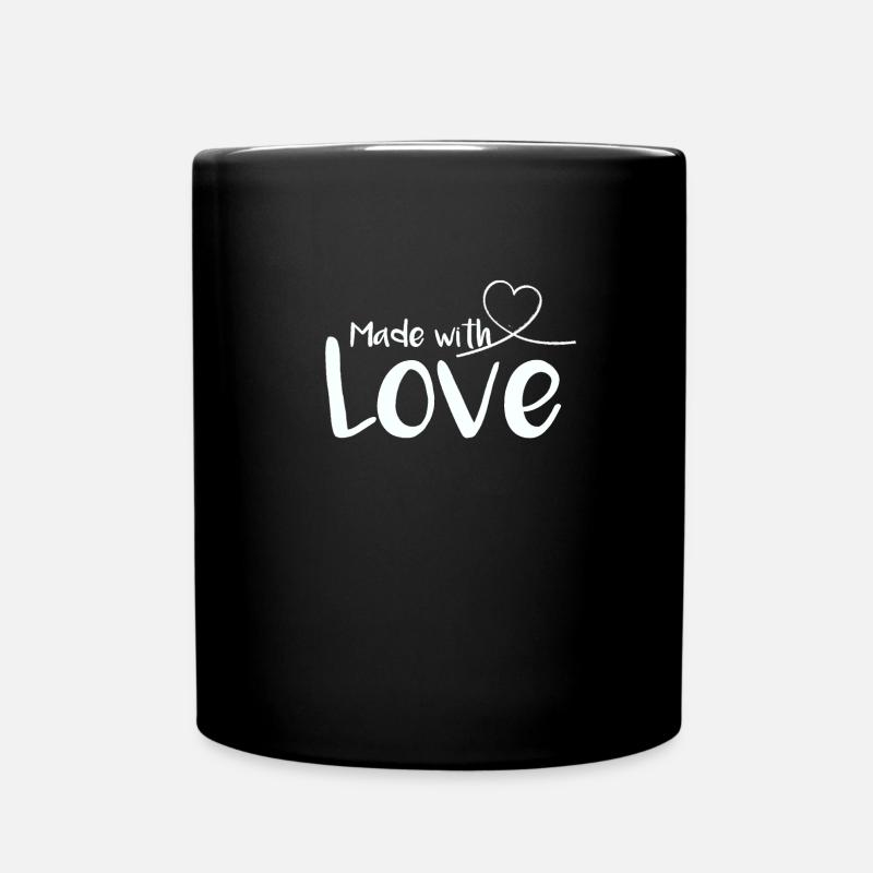 Made with Love Do it with love Gift idea - Full Colour Mug - black