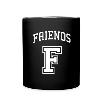 Best Friends Partnerlook - Tasse einfarbig - Schwarz - Vorne
