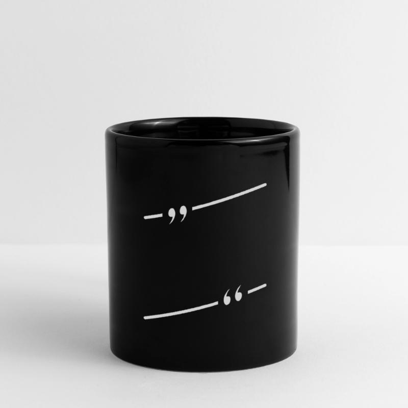 conception graphique simple avec des citations Mug uni