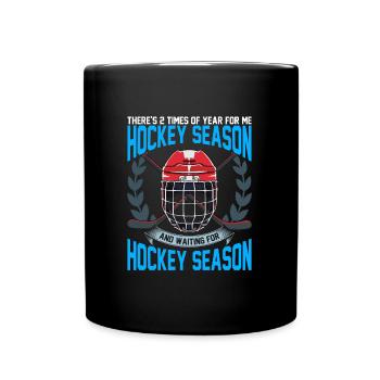 Saison de hockey sur glace Eishockey - Mug uni - noir - Devant