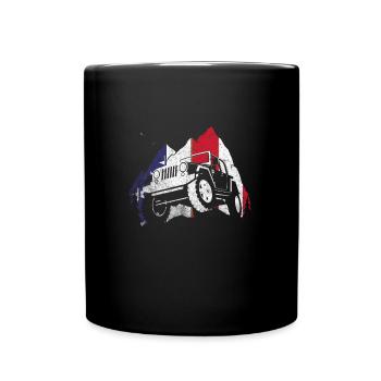 Off Roading QUAD ATV Apparel Off Road QUAD ATV - Tasse einfarbig - Schwarz - Vorne