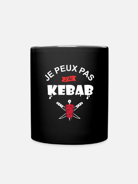 je peux pas j ai kebab chef cuisine kebab turc - Mug uni - noir