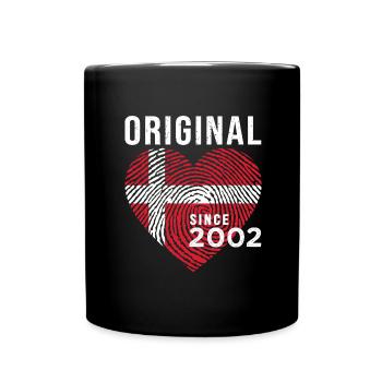 Anniversary 2002 Original Since 2002 Denmark - Full Colour Mug - black - Front