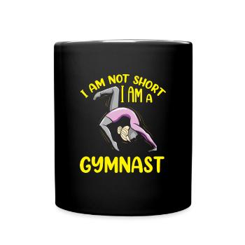 Je ne suis pas court Je suis un gymnaste Gymnastique drôle - Mug uni - noir - Devant