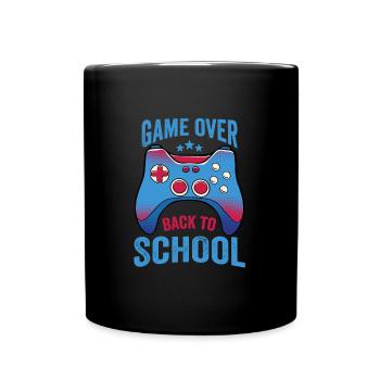 Zocker Game Over Retour à l’école Gamer - Mug uni - noir - Devant