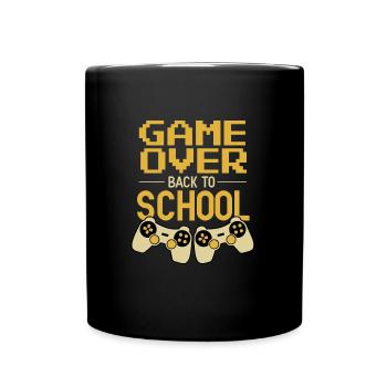Zocker Game Over Retour à l’école Gamer - Mug uni - noir - Devant