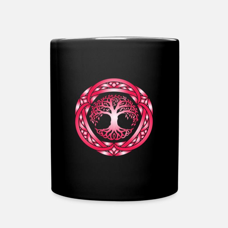Yggdrasil Wikinger Weltesche - Tasse einfarbig - Schwarz