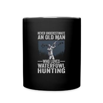 Never Underestimate An Old Man Who Loves Goose - Tasse einfarbig - Schwarz - Vorne