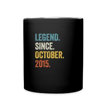 7 Years Old Legend Since October 2015 7th Birthday - Full Colour Mug - black - Front
