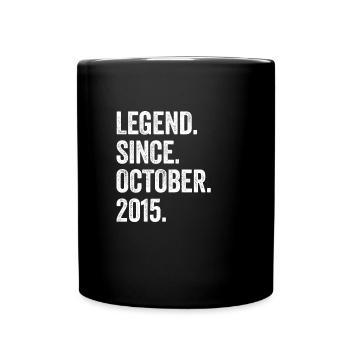 7 Years Old Legend Since October 2015 7th Birthday - Full Colour Mug - black - Front