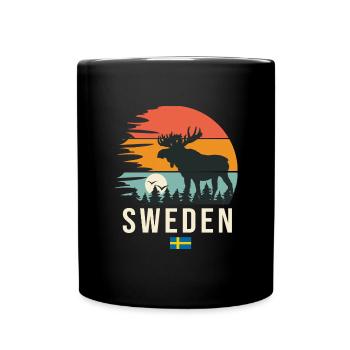 Schweden Schweden Cooles Geschenk - Tasse einfarbig - Schwarz - Vorne