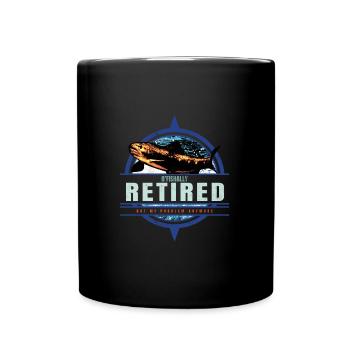 Locataire O’Fishally Retraité Pension Pêcheur Pêcheur - Mug uni - noir - Devant