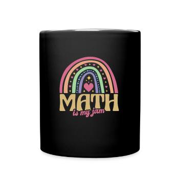 Math Math est mon professeur de jam math - Mug uni - noir - Devant