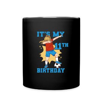 11e anniversaire C’est mon 11e anniversaire Football - Mug uni - noir - Devant