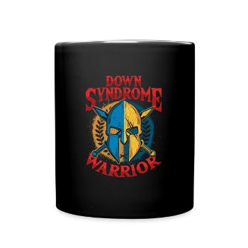 Down Syndrome Warrior Awareness - Full Colour Mug - black - Front