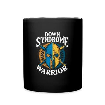 Down Syndrome Warrior Awareness - Full Colour Mug - black - Front