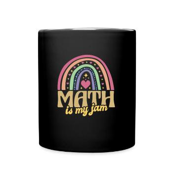 Math Math est mon professeur de jam math - Mug uni - noir - Devant