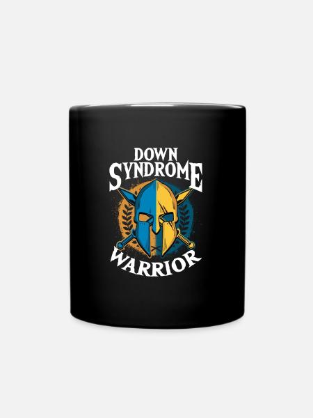 Down Syndrome Warrior Awareness - Full Colour Mug - black