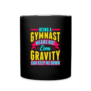 Gymnast Gymnastics - Full Colour Mug - black - Front
