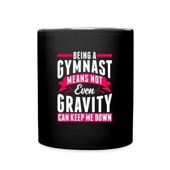 Gymnast Gymnastics - Full Colour Mug - black - Front