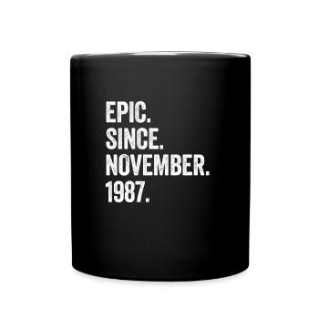 35 Years Old Epic Since November 1987 35th - Full Colour Mug - black - Front