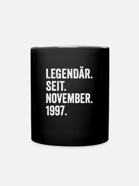 25 Jahre Legendär Seit November 1997 25. - Tasse einfarbig - Schwarz