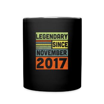 Légendaire depuis novembre 2017 5ème anniversaire - Mug uni - noir - Devant