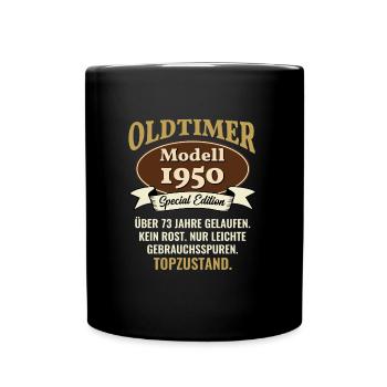73 years oldtimer model 1950 73rd birthday - Full Colour Mug - black - Front