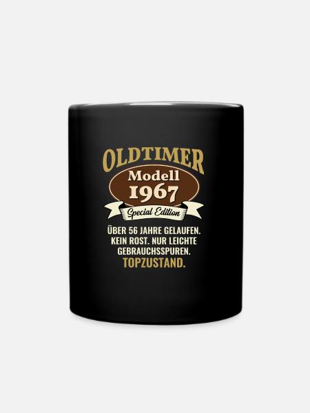56 Jahre Oldtimer Modell 1967 56. Geburtstag - Tasse einfarbig - Schwarz
