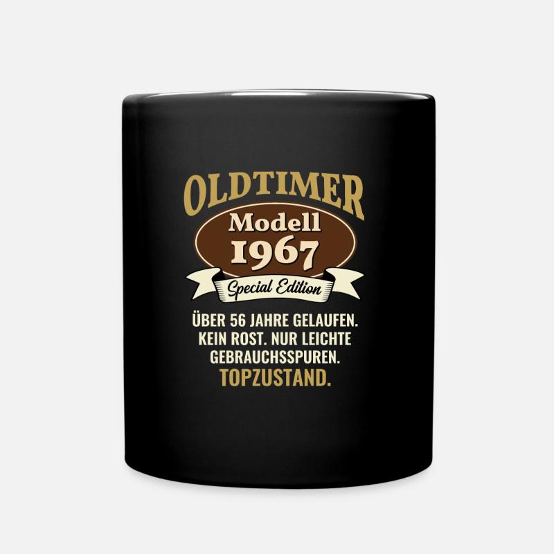 56 Jahre Oldtimer Modell 1967 56. Geburtstag - Tasse einfarbig - Schwarz
