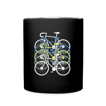 Bicycle Bike Road Bike Bicycle Collection - Full Colour Mug - black - Front