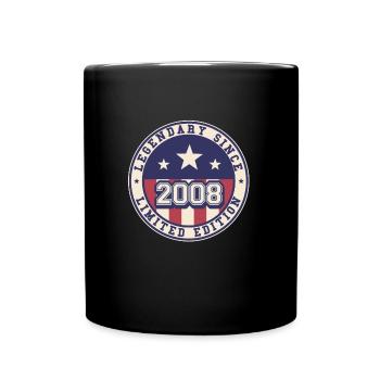 Légendaire depuis 2008 15ème anniversaire - Mug uni - noir - Devant