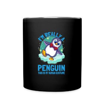 Pingouins Je suis vraiment un pingouin Mignon Pingouin - Mug uni - noir - Devant