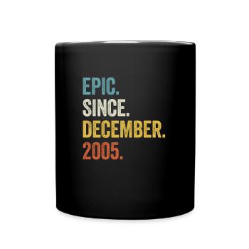 17 Years Old December 2005 17th Birthday - Full Colour Mug - black - Front